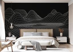 Black 3d Hill Line mockup 7