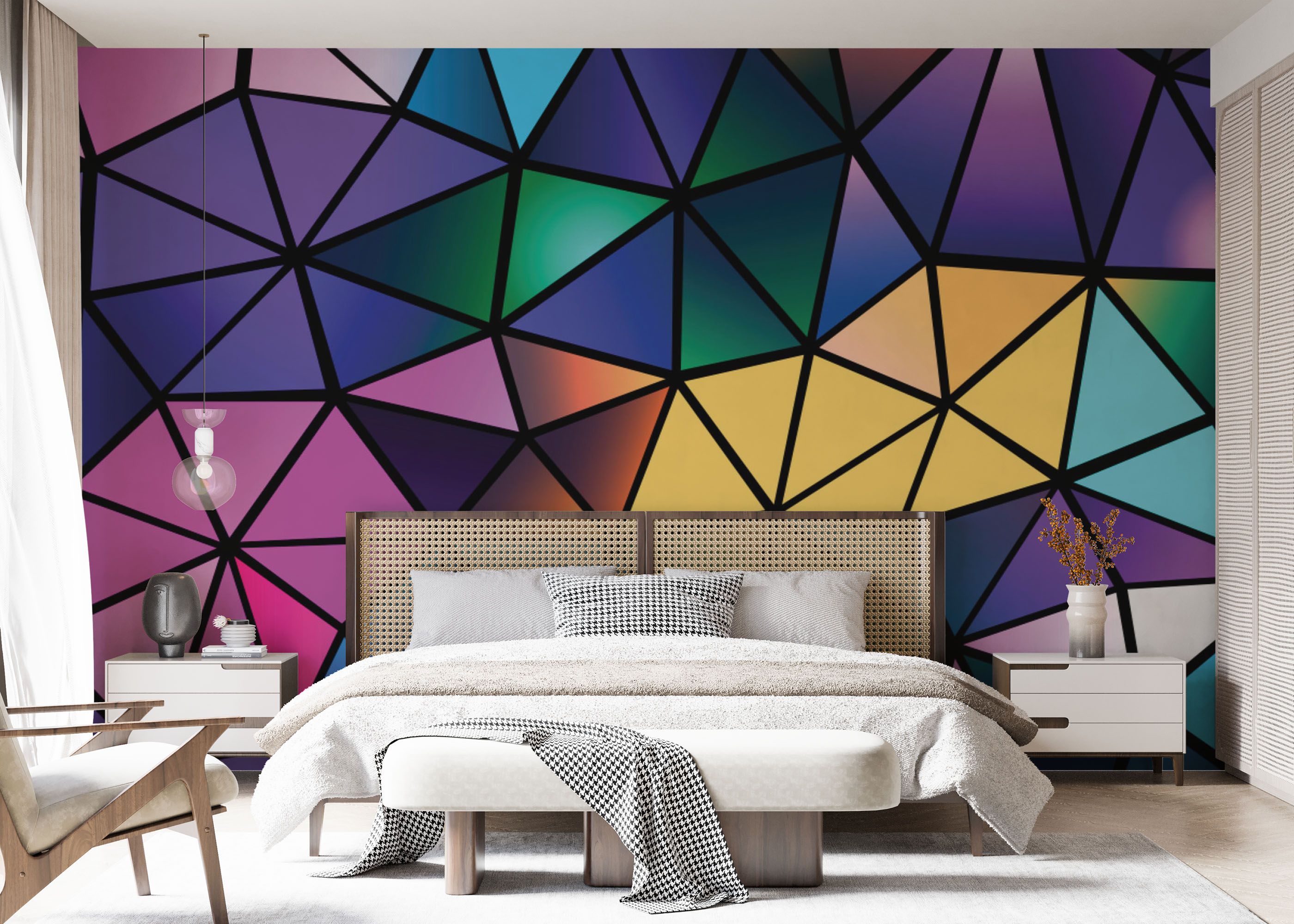 Color Mosaic Polygons mockup 7