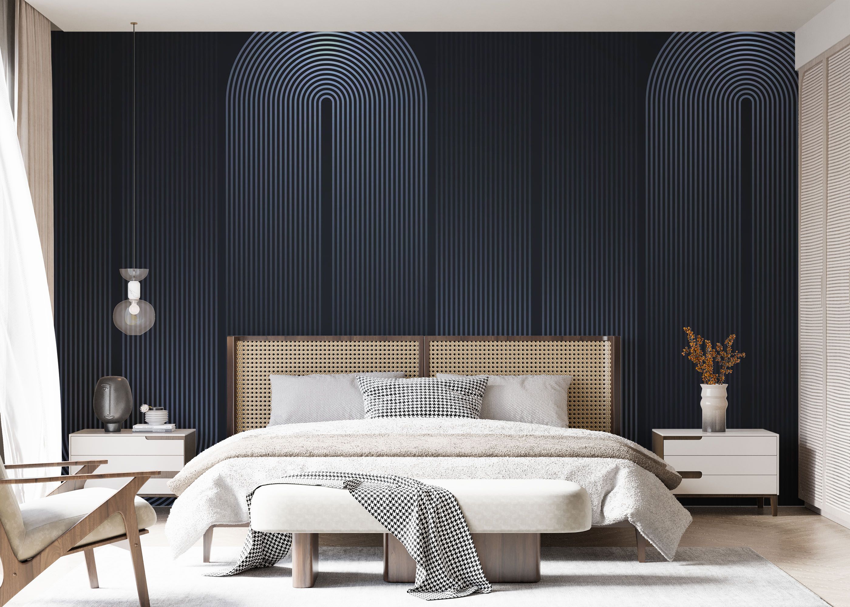 Curved Light Lines mockup 7