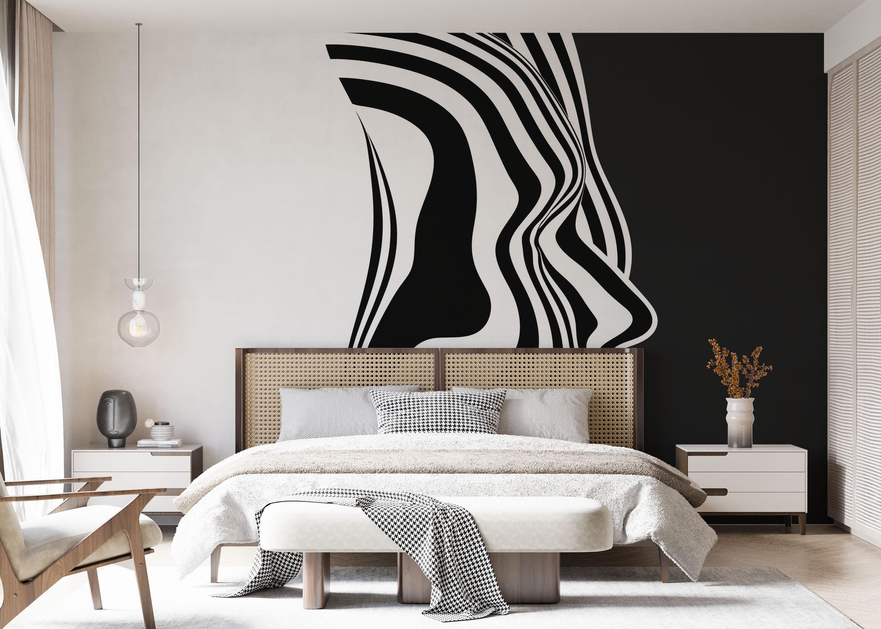 Fototapet Face 3d Line mockup 7