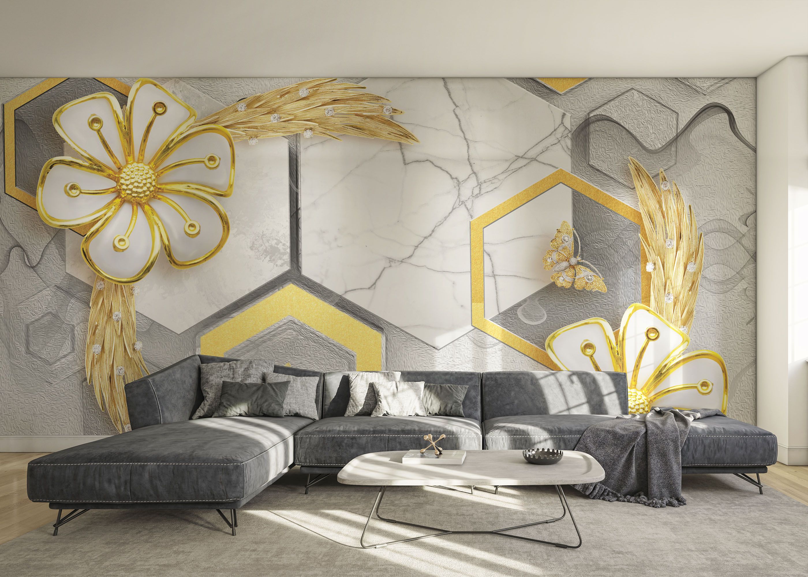 3d Geometric Nature mockup 0