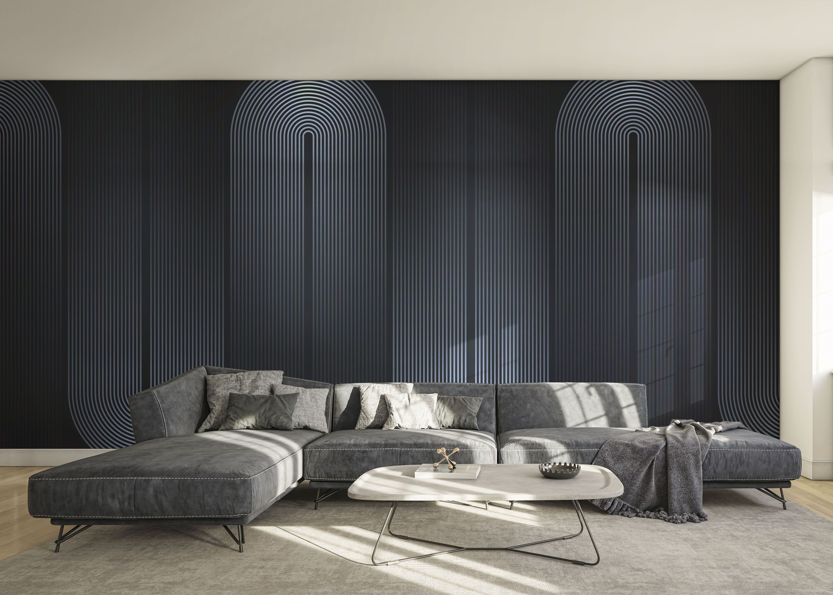 Curved Light Lines mockup 0