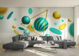 Floating Green Balls mockup 0