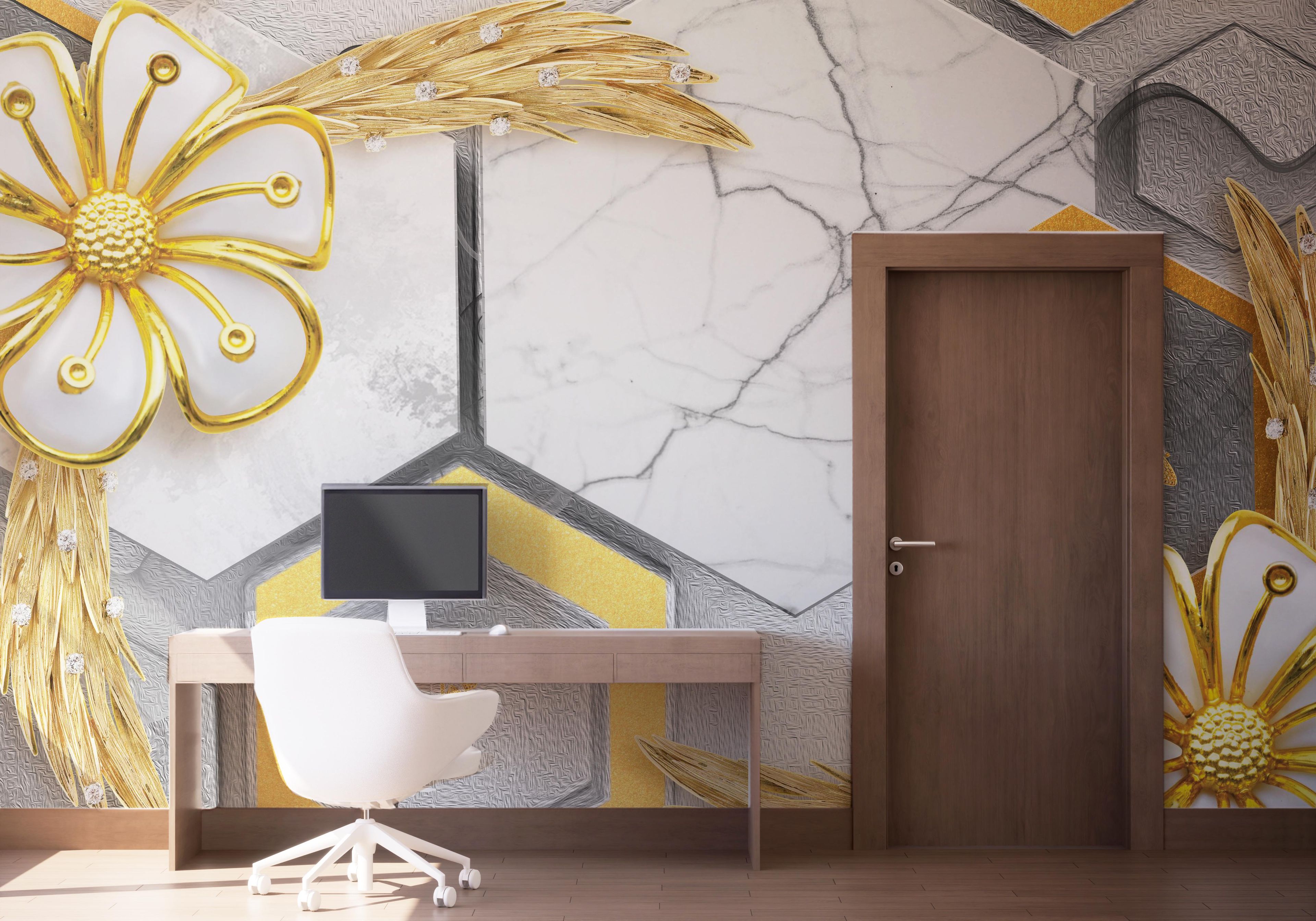 3d Geometric Nature mockup 1