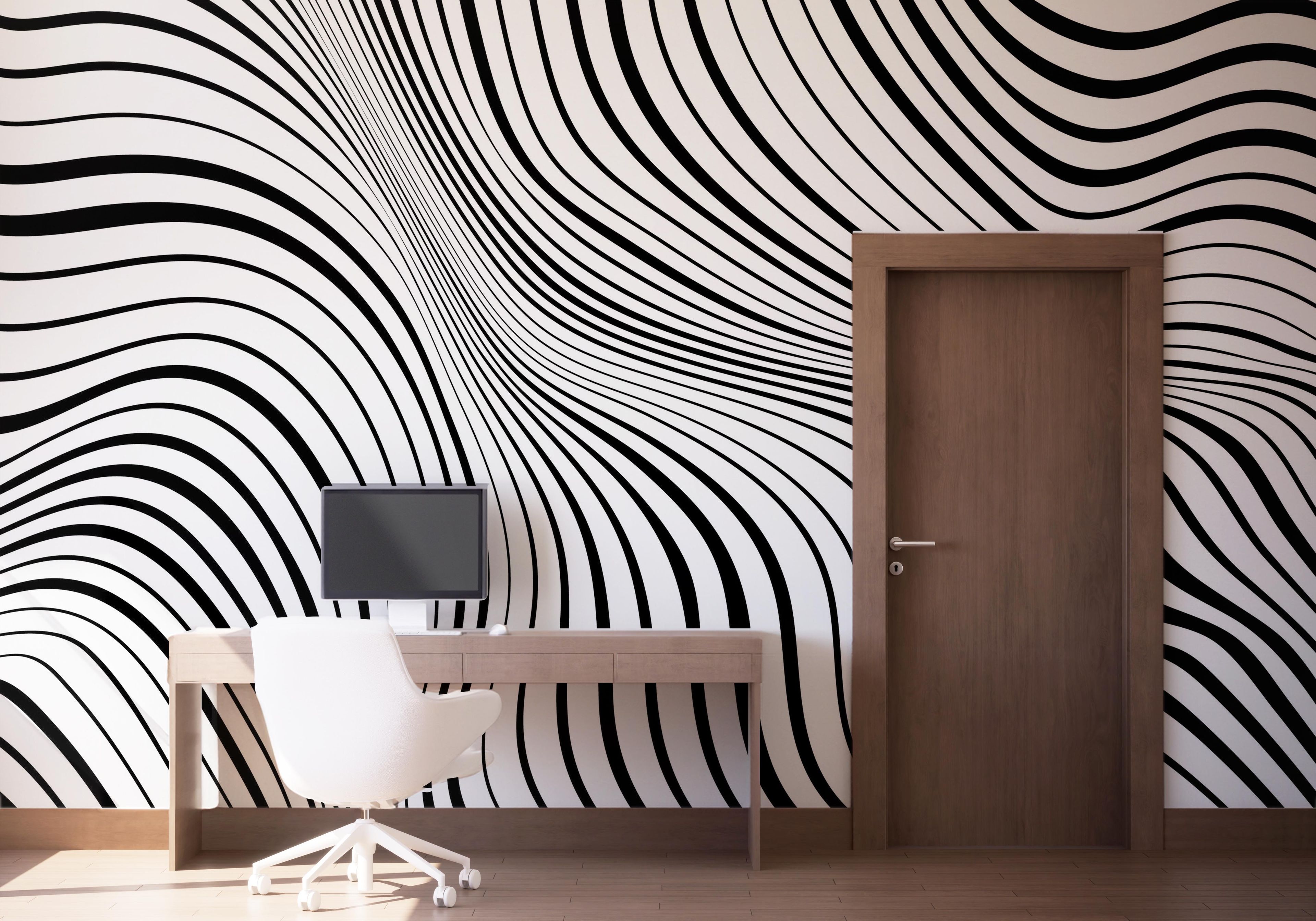 Black 3d Texture Line mockup 1