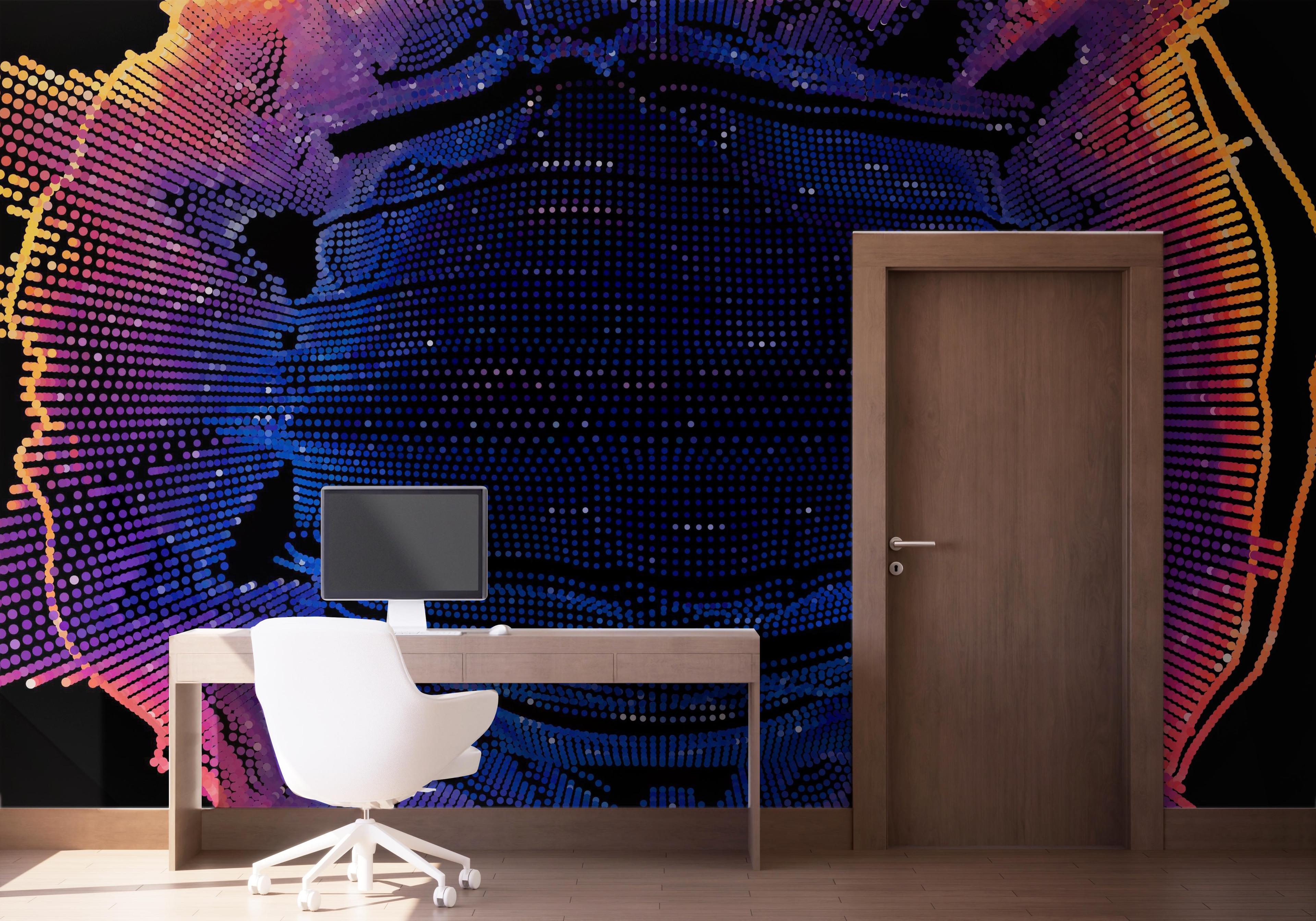 Fototapet Colorful 3d Ball mockup 1