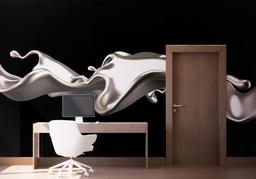 Elegant Silver Liquid mockup 1