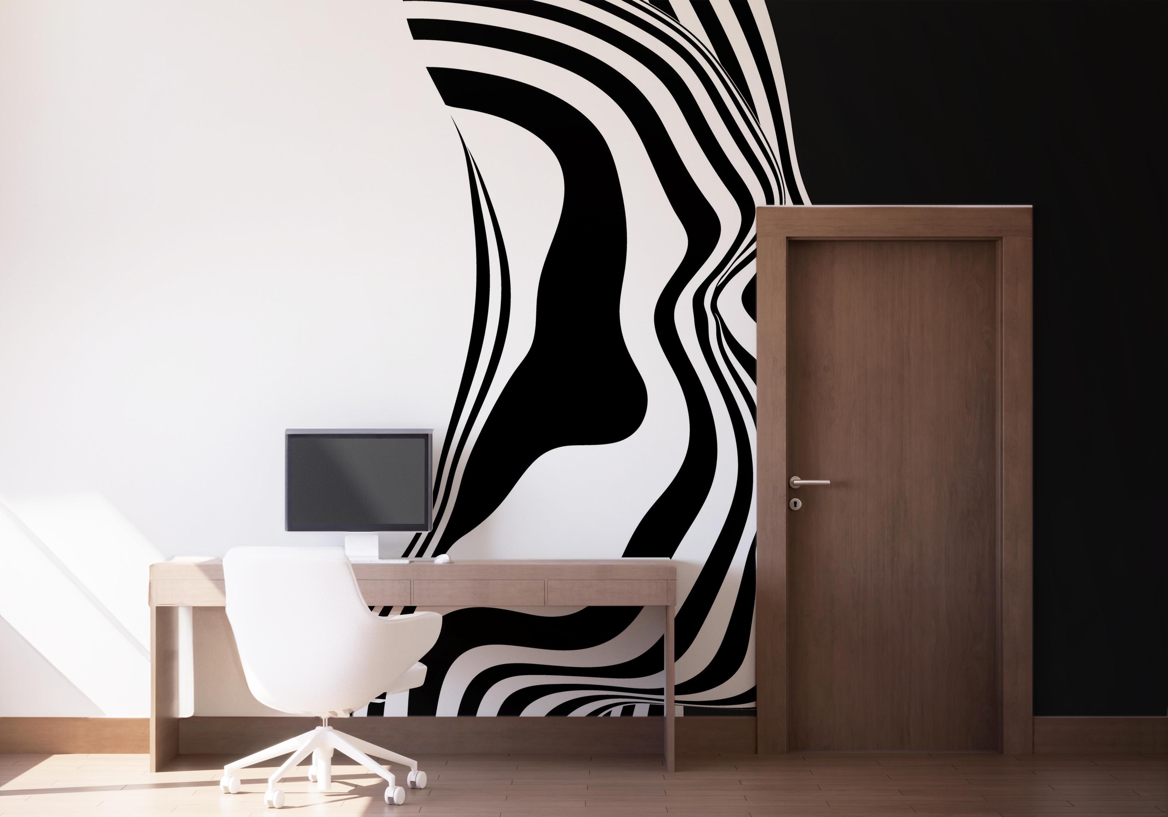 Fototapet Face 3d Line mockup 1