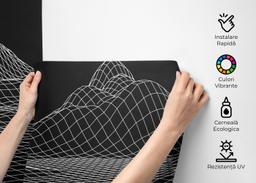 Black 3d Hill Line mockup 2