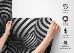 Black White 3d Balls mockup 2