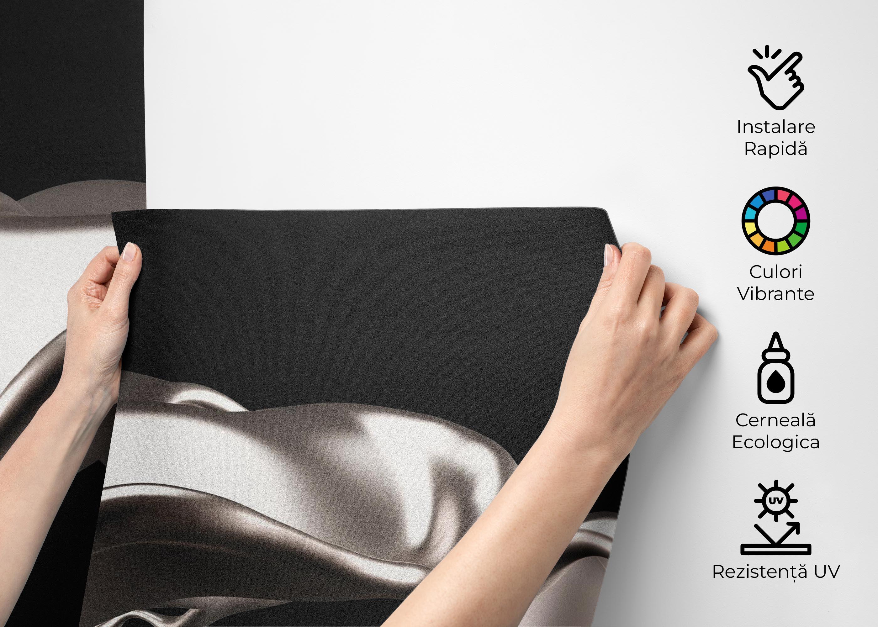 Fototapet Elegant Silver Liquid mockup 2