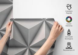 Grey 3d Triangle mockup 2