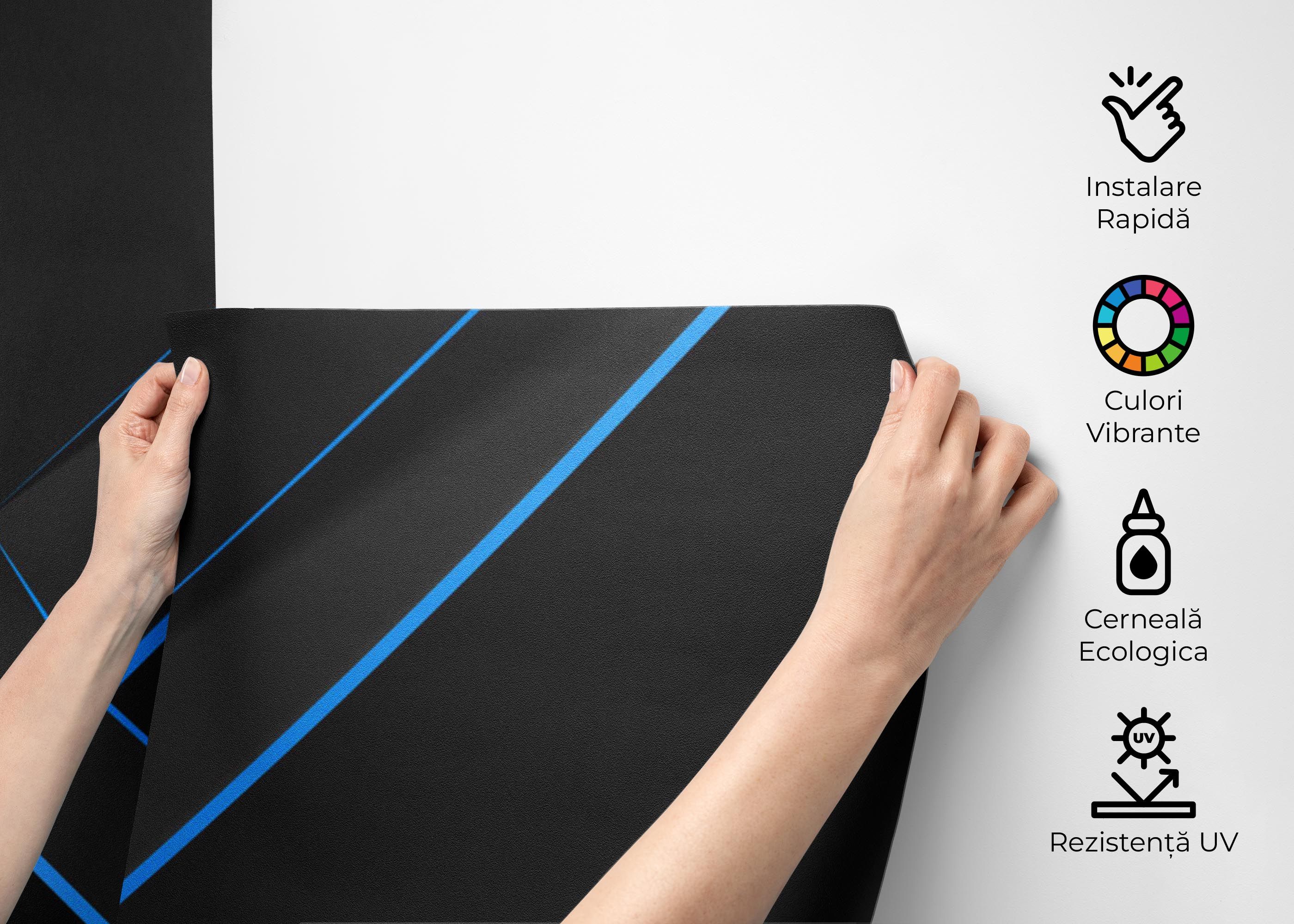 Volumetric Blue Cubes mockup 2