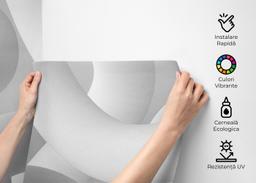 White Grey 3d Line mockup 2