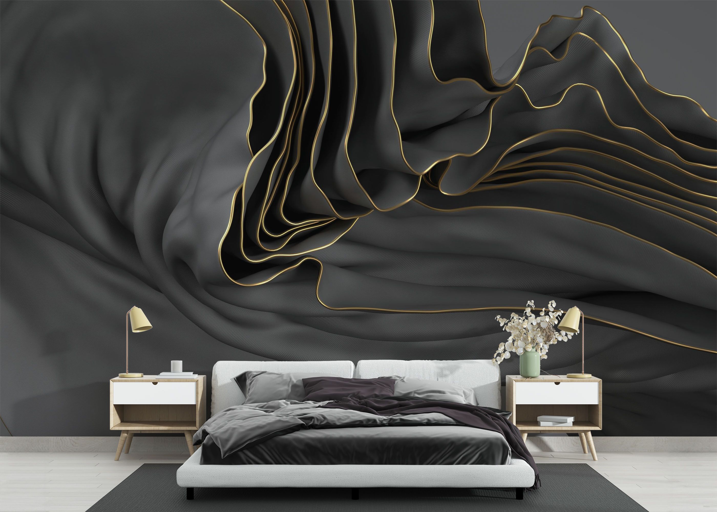 3d Wavy Material mockup 3