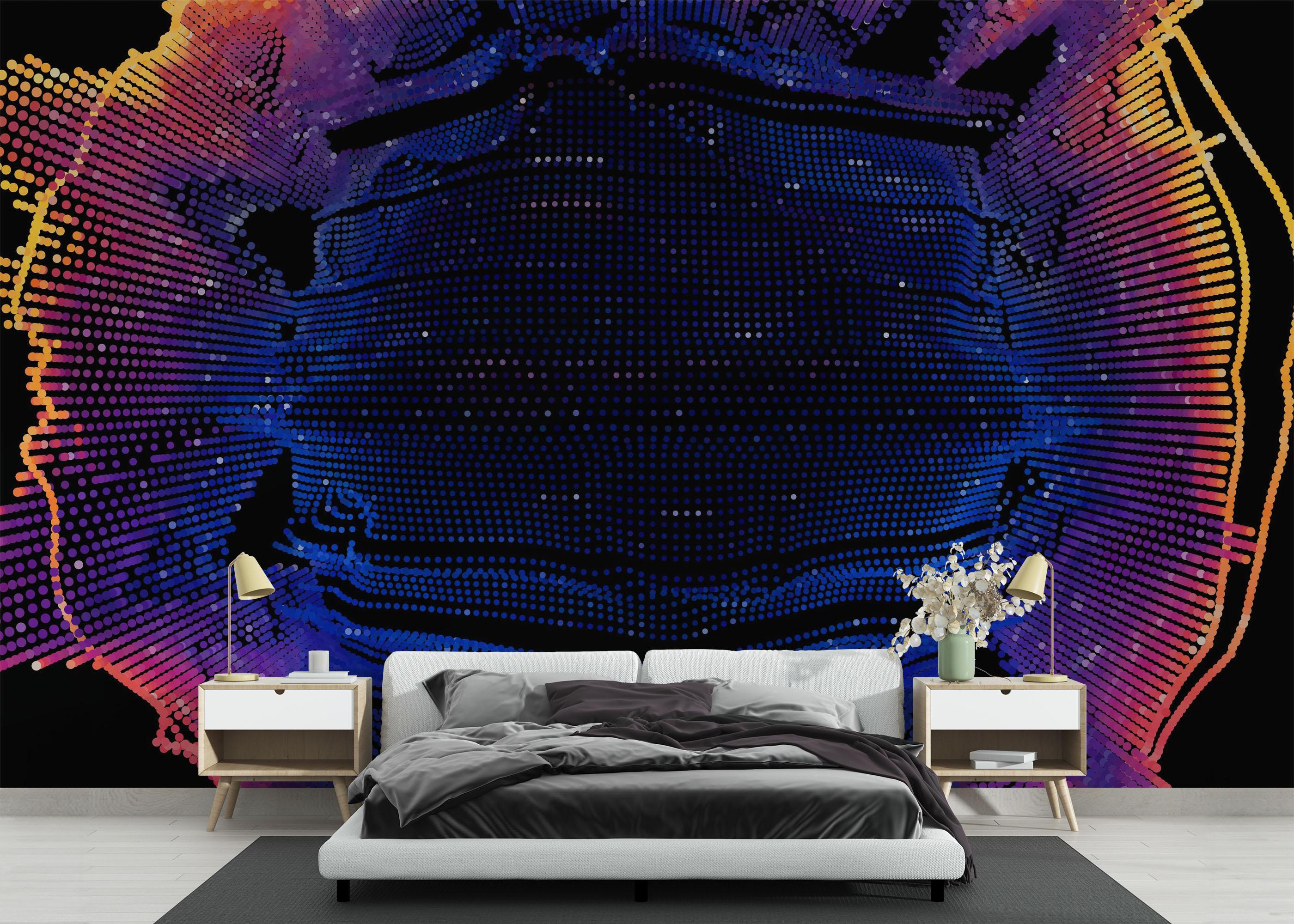 Fototapet Colorful 3d Ball mockup 3