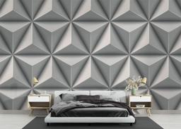 Grey 3d Triangle mockup 3