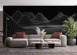 Black 3d Hill Line mockup 4