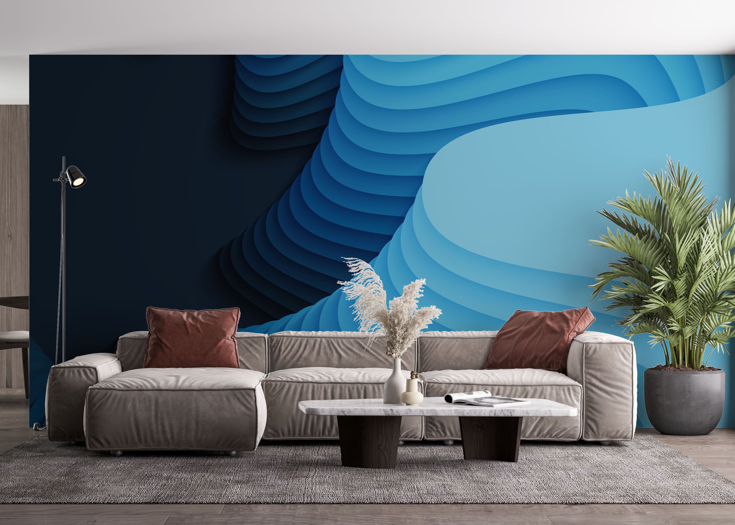 Blue Shades Paper mockup 4