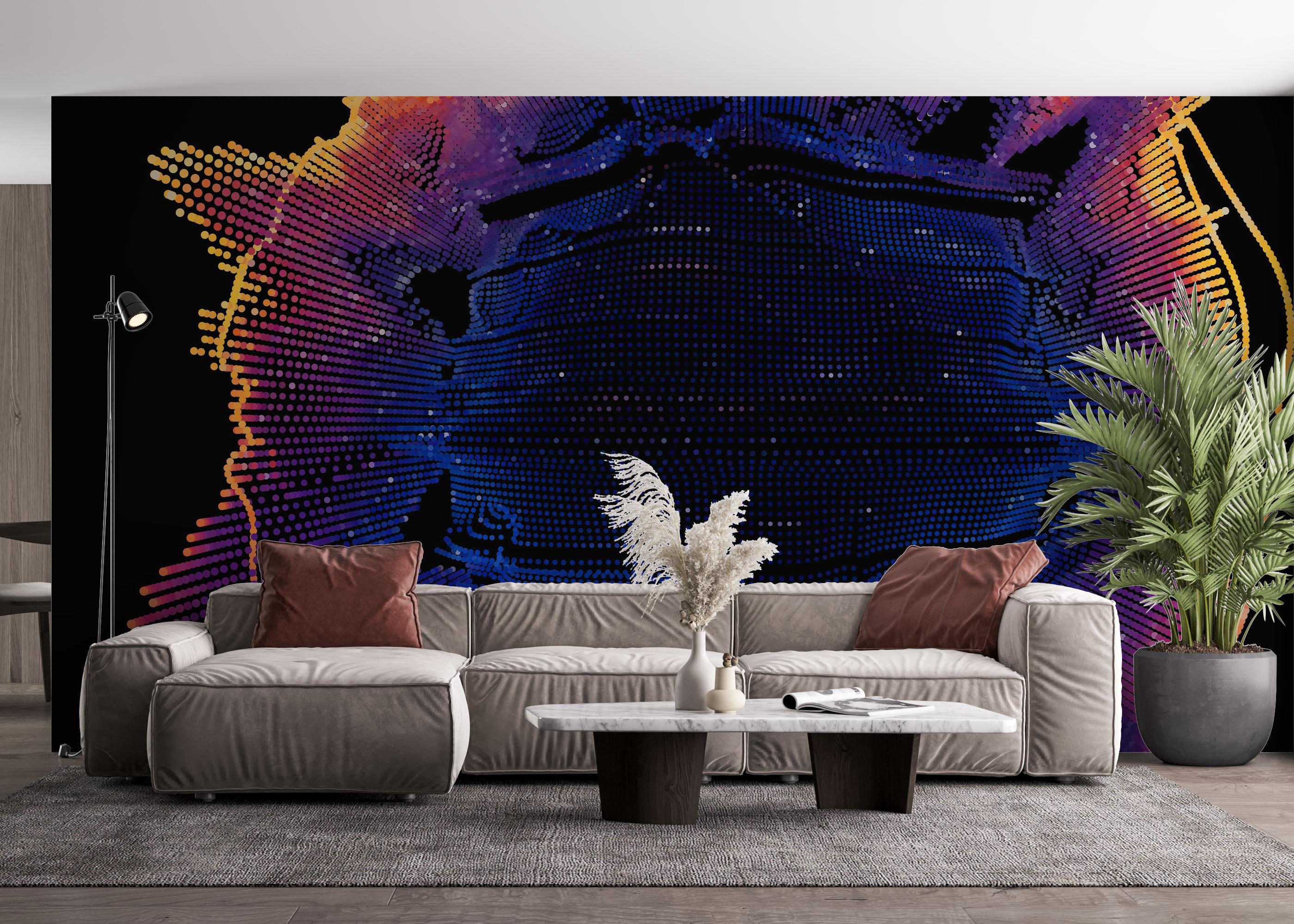 Fototapet Colorful 3d Ball mockup 4