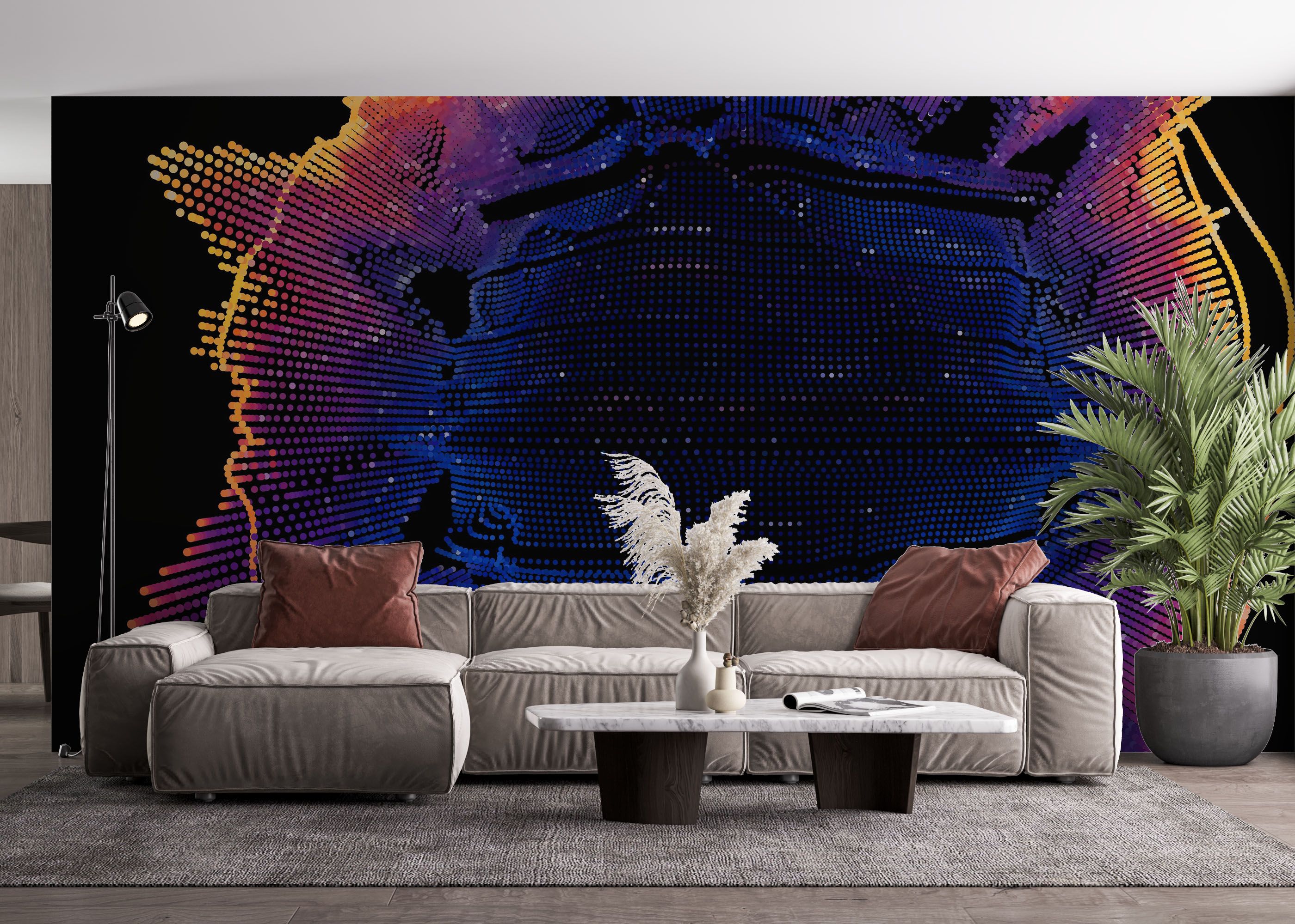 Colorful 3d Ball mockup 4