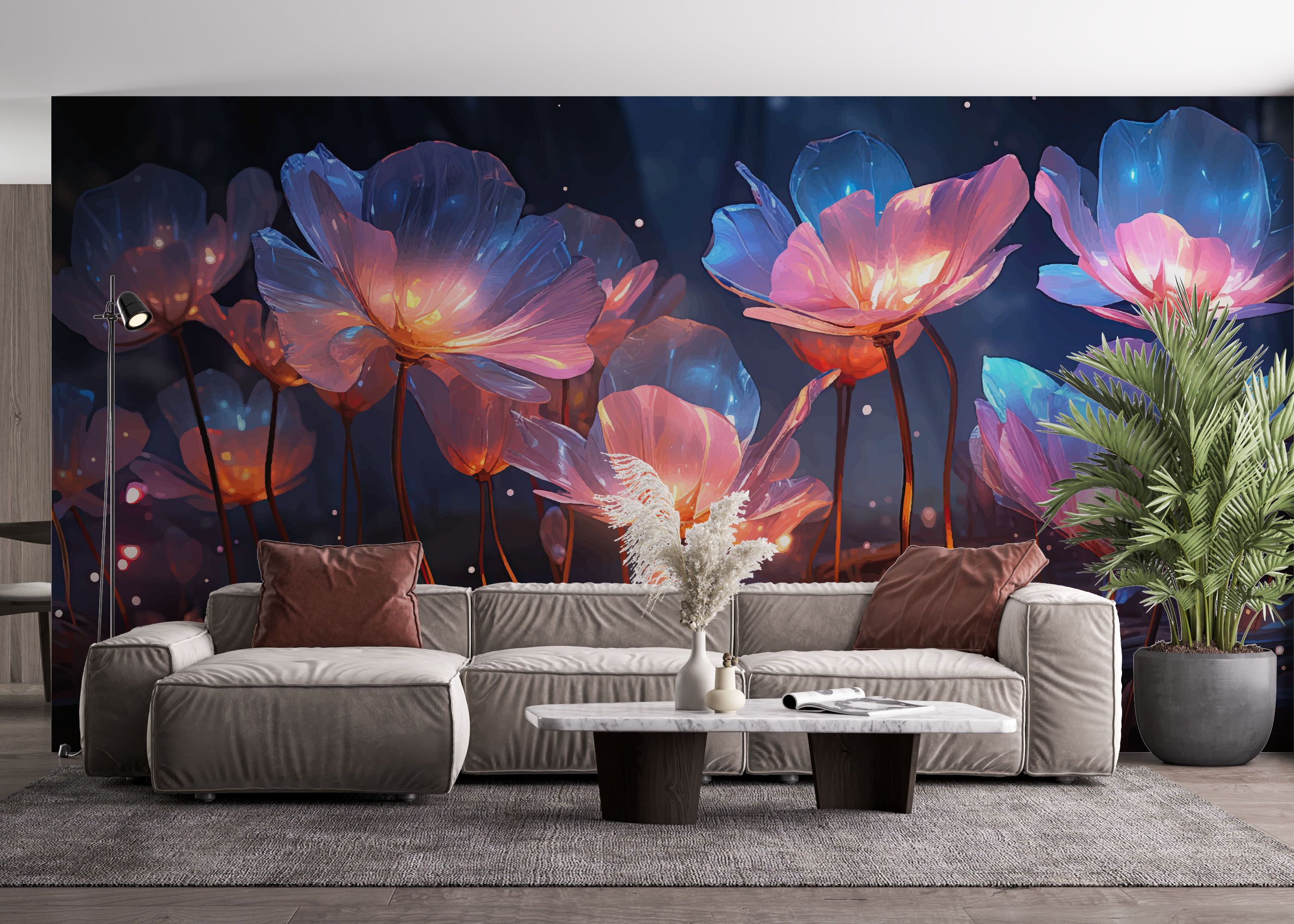 Flower 3d Glow mockup 4