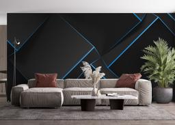 Volumetric Blue Cubes mockup 4