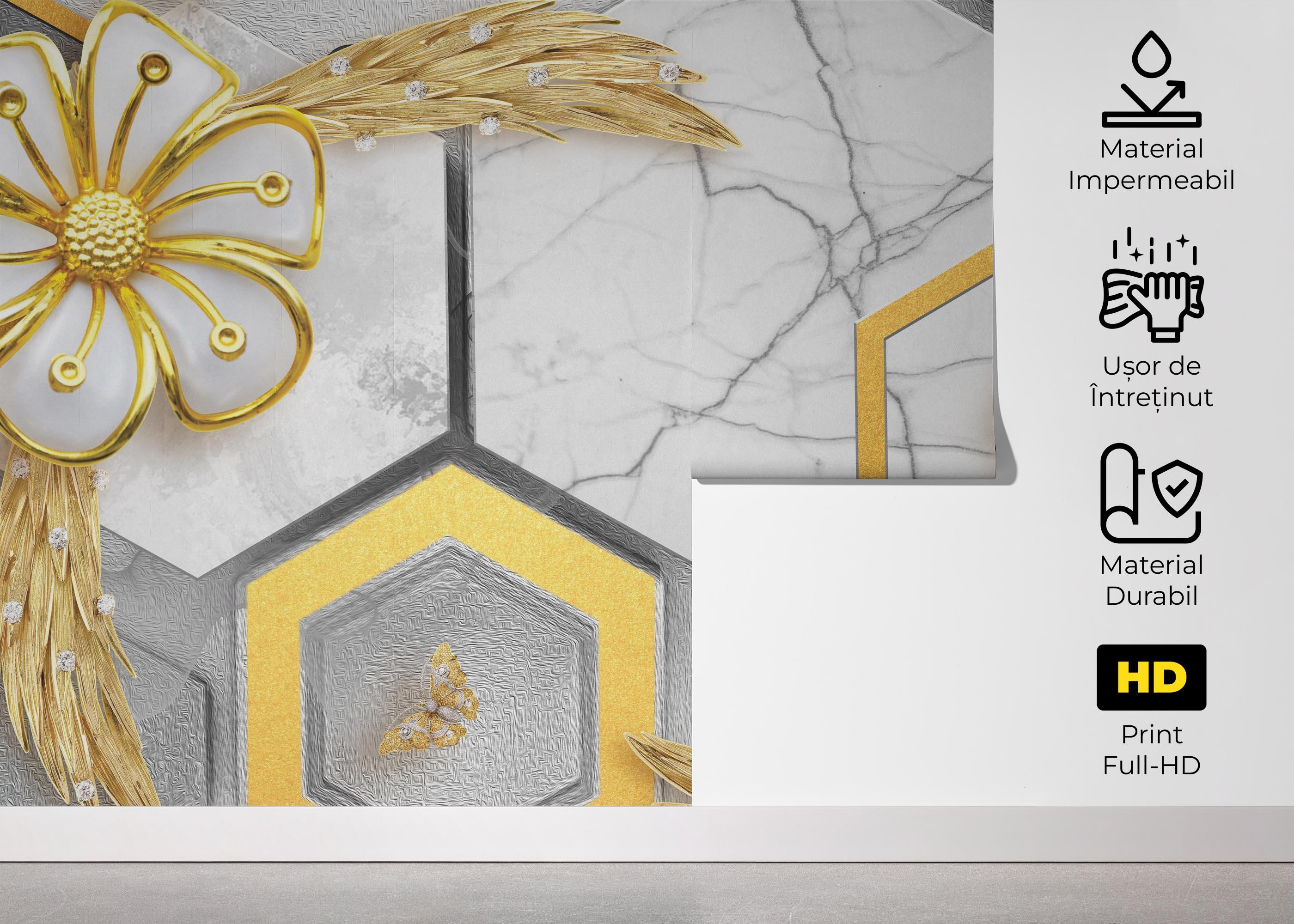 Fototapet 3d Geometric Nature mockup 5