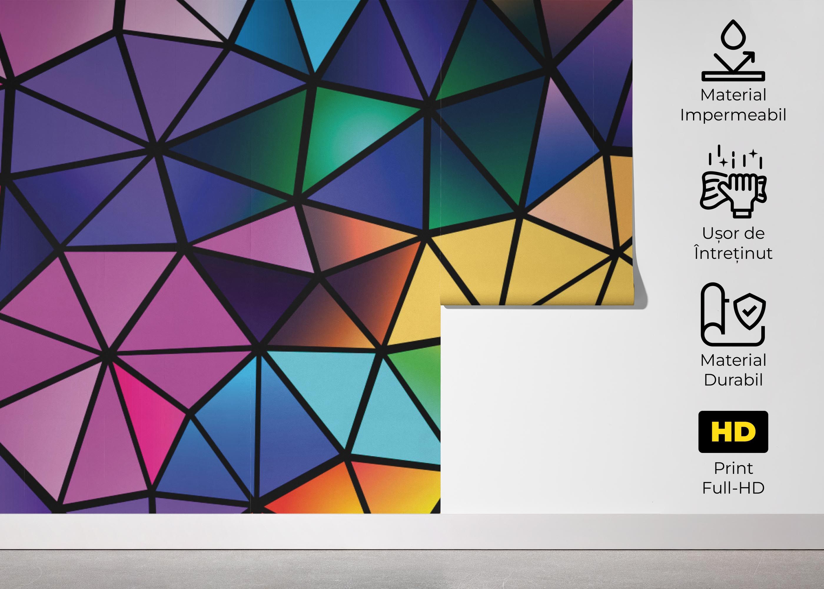 Color Mosaic Polygons mockup 5