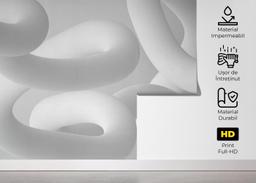 White Grey 3d Line mockup 5