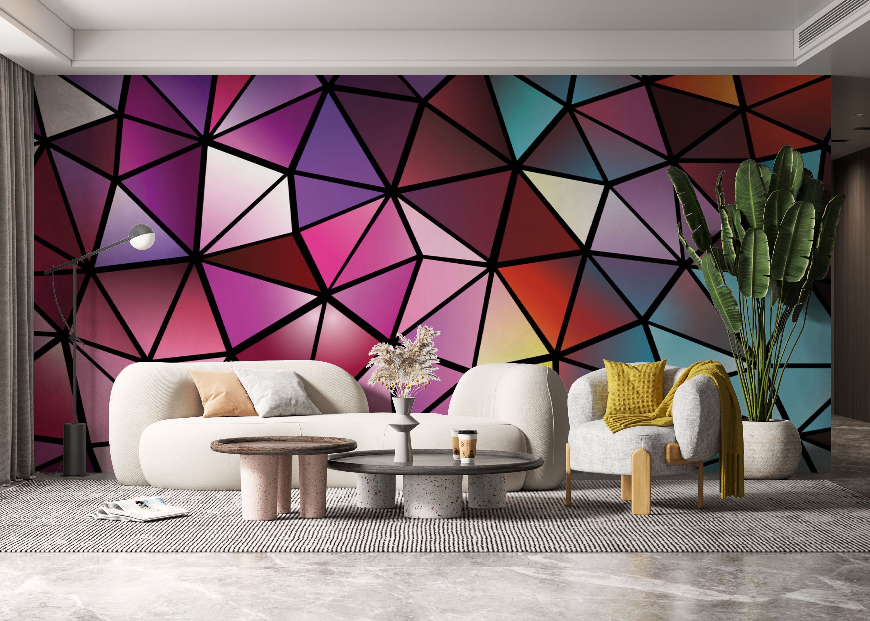 Abstract Mosaic Triangle mockup 6