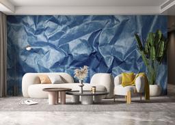 Blue Crumpled Sheet mockup 6