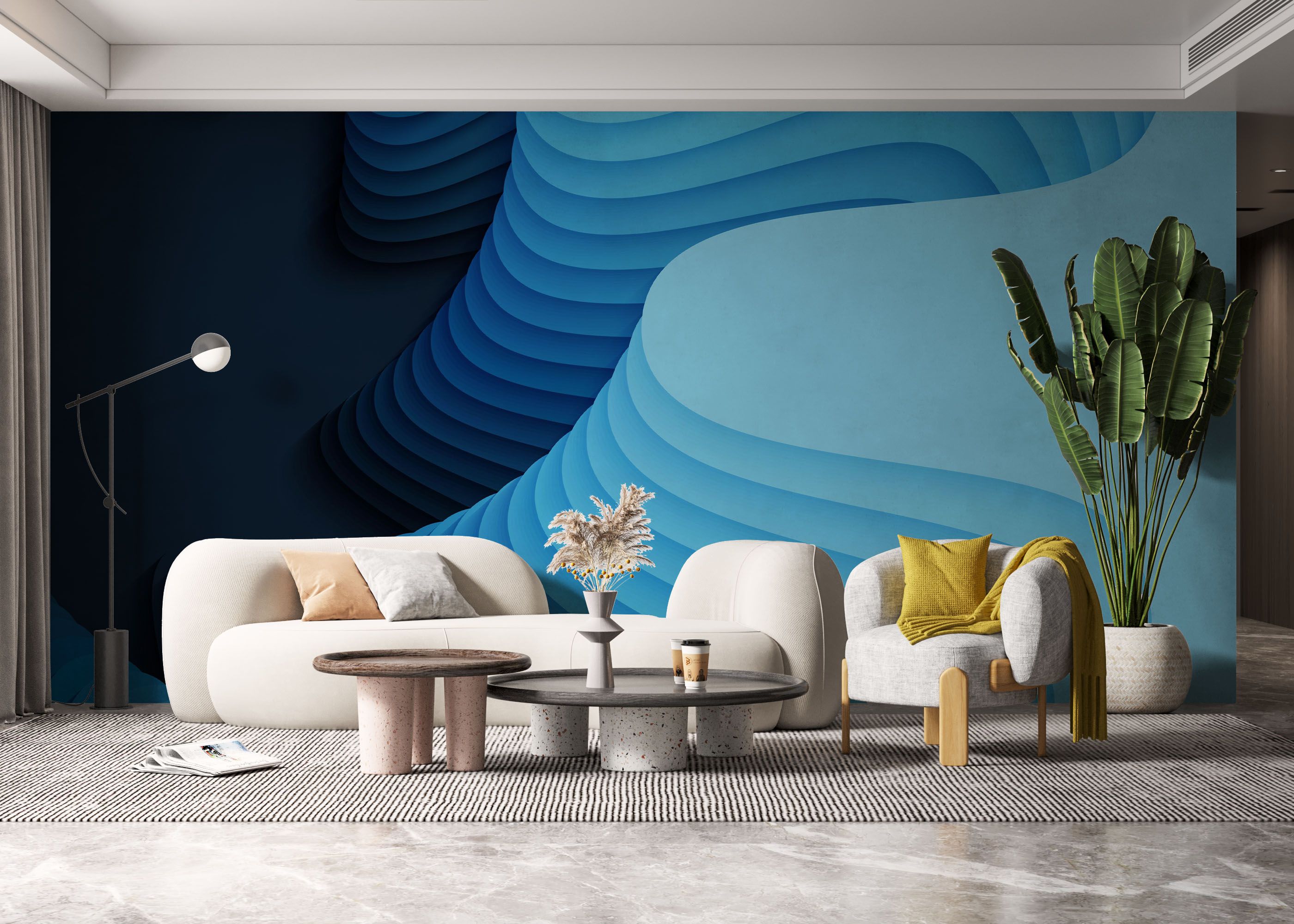 Blue Shades Paper mockup 6