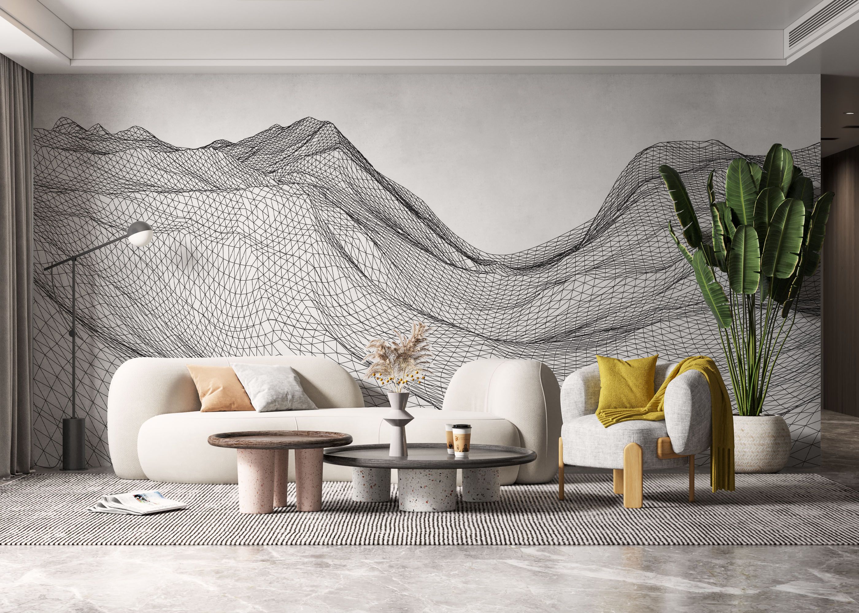 Desert Triangle Line mockup 6