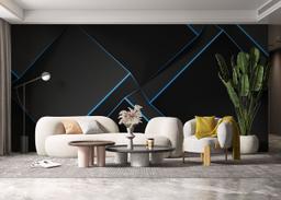 Volumetric Blue Cubes mockup 6