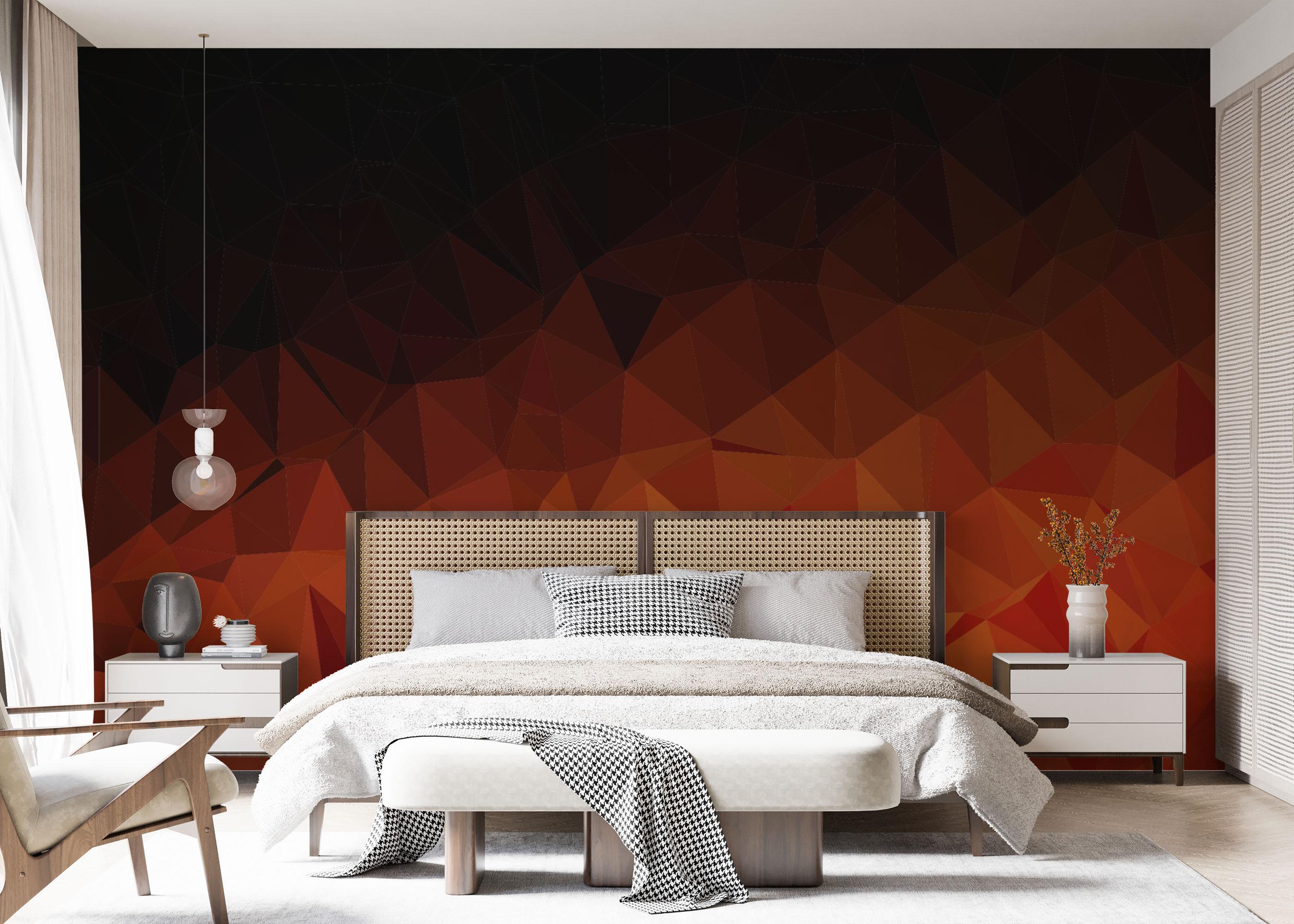 Fototapet Lava Triangle Wall mockup 7
