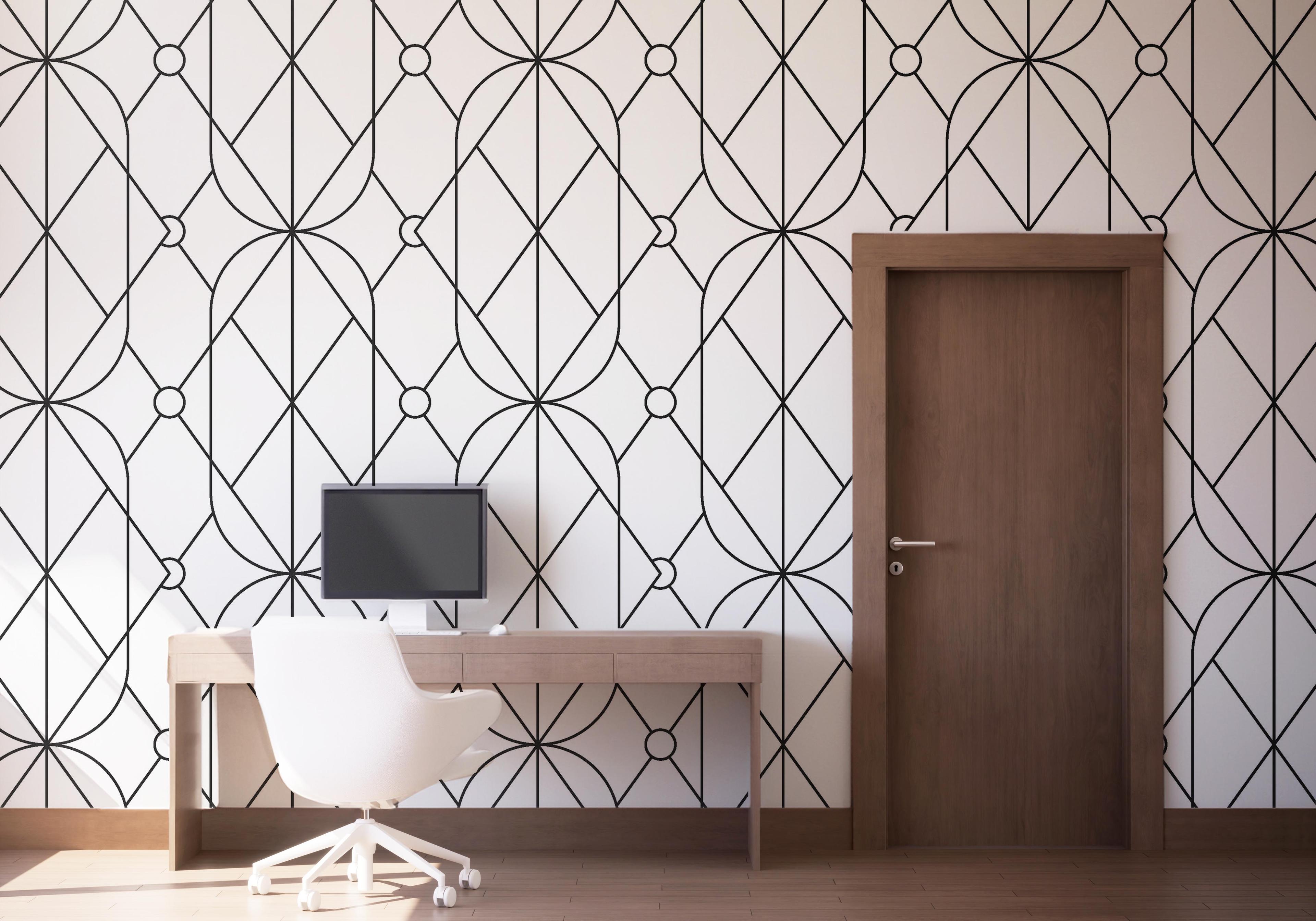 Fototapet Diamond Pattern mockup 1