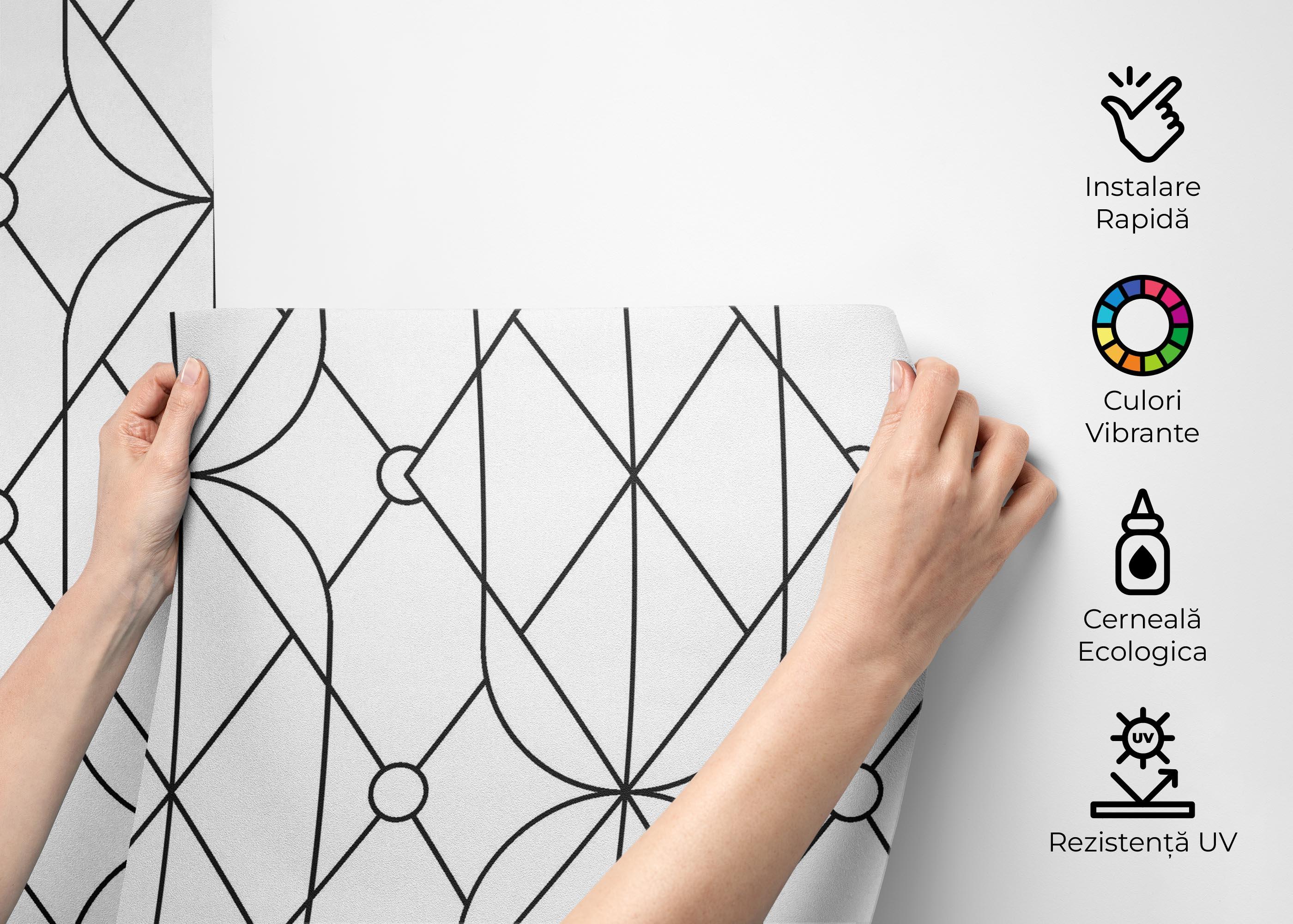 Fototapet Diamond Pattern mockup 2