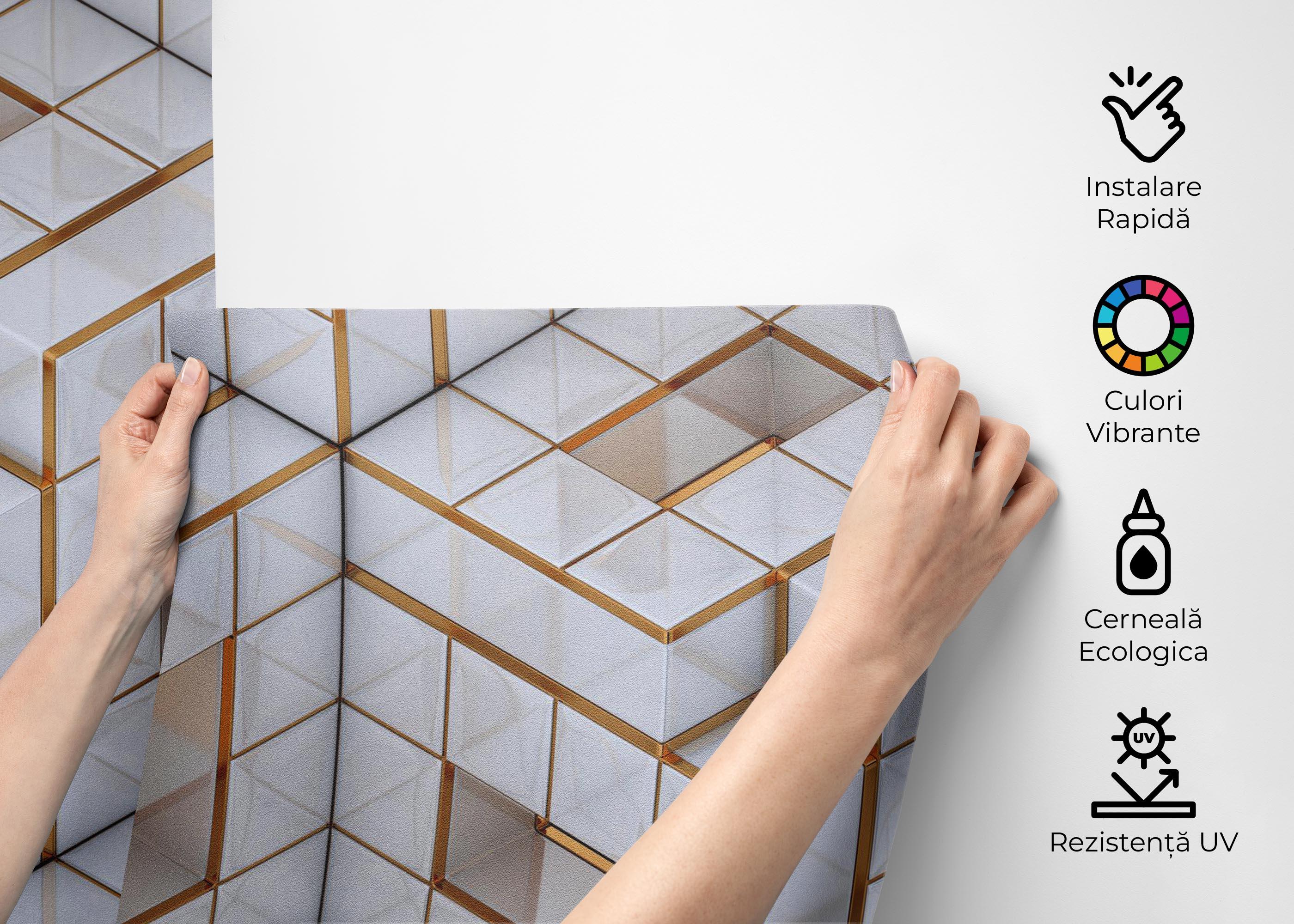 Fototapet Geometric Pattern mockup 2