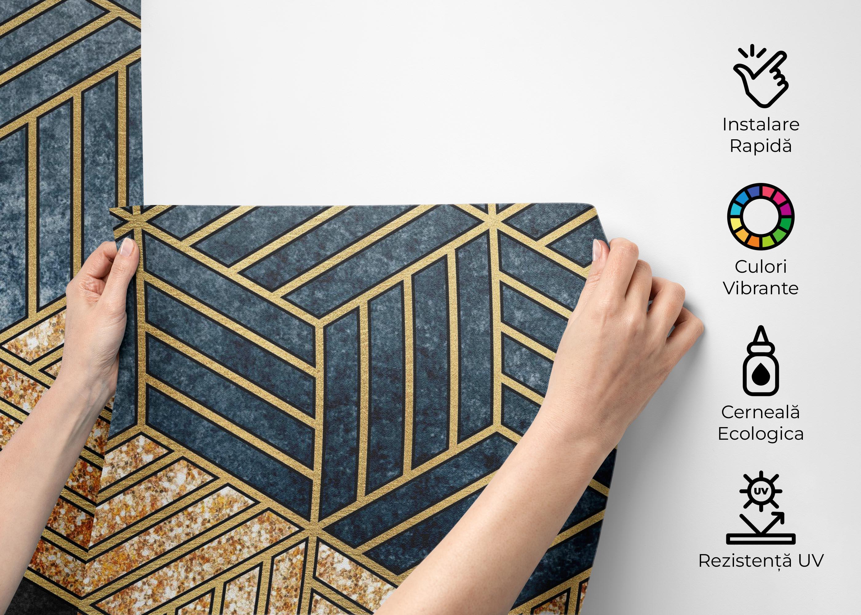 Fototapet Geometric Wheat mockup 2