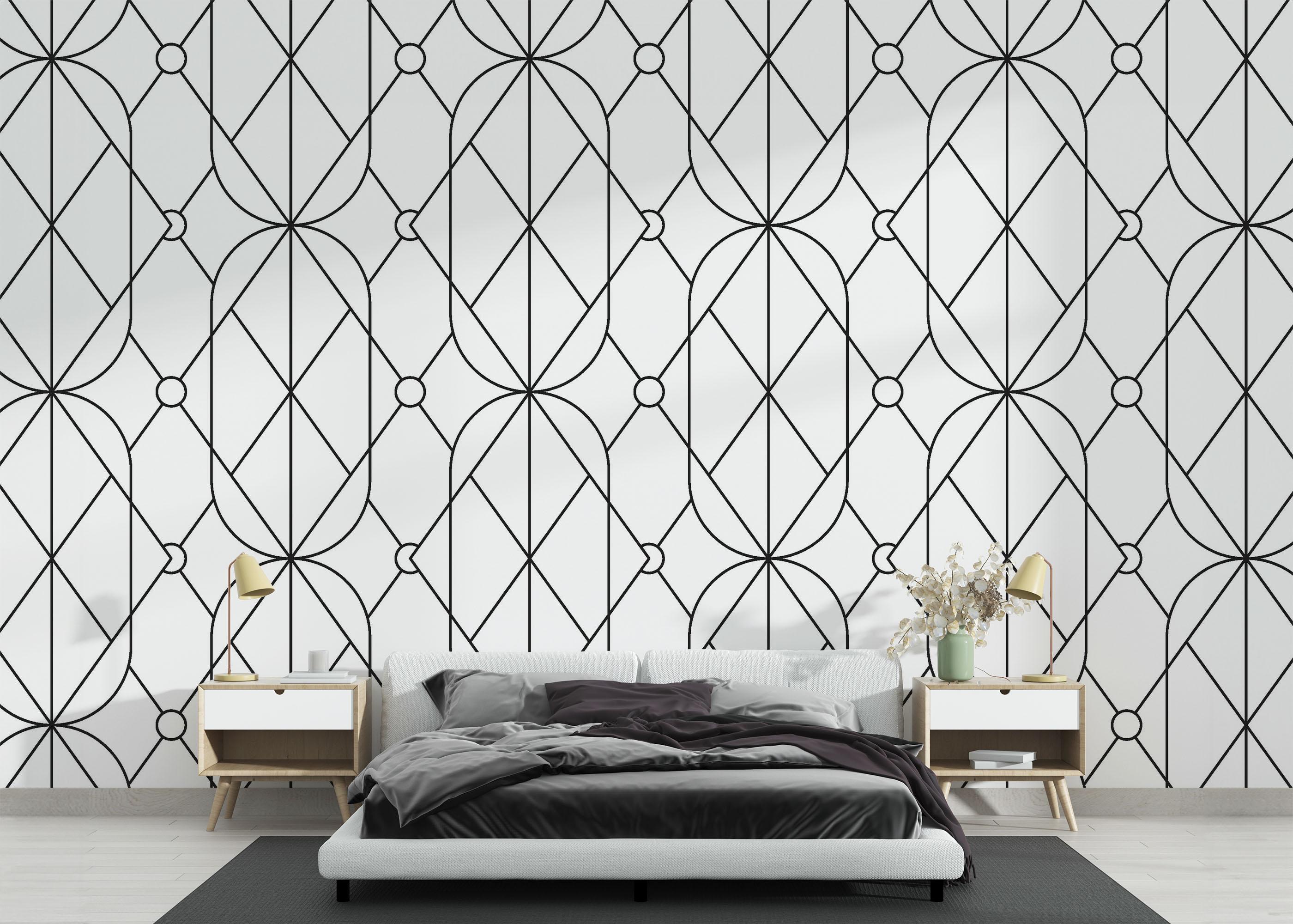 Fototapet Diamond Pattern mockup 3