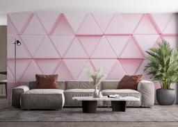Pink 3d Triangle mockup 4