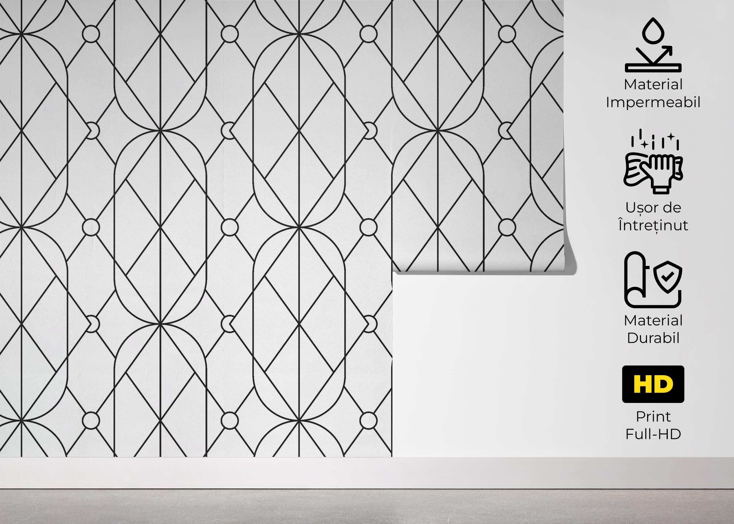 Fototapet Diamond Pattern mockup 5