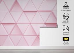 Pink 3d Triangle mockup 5