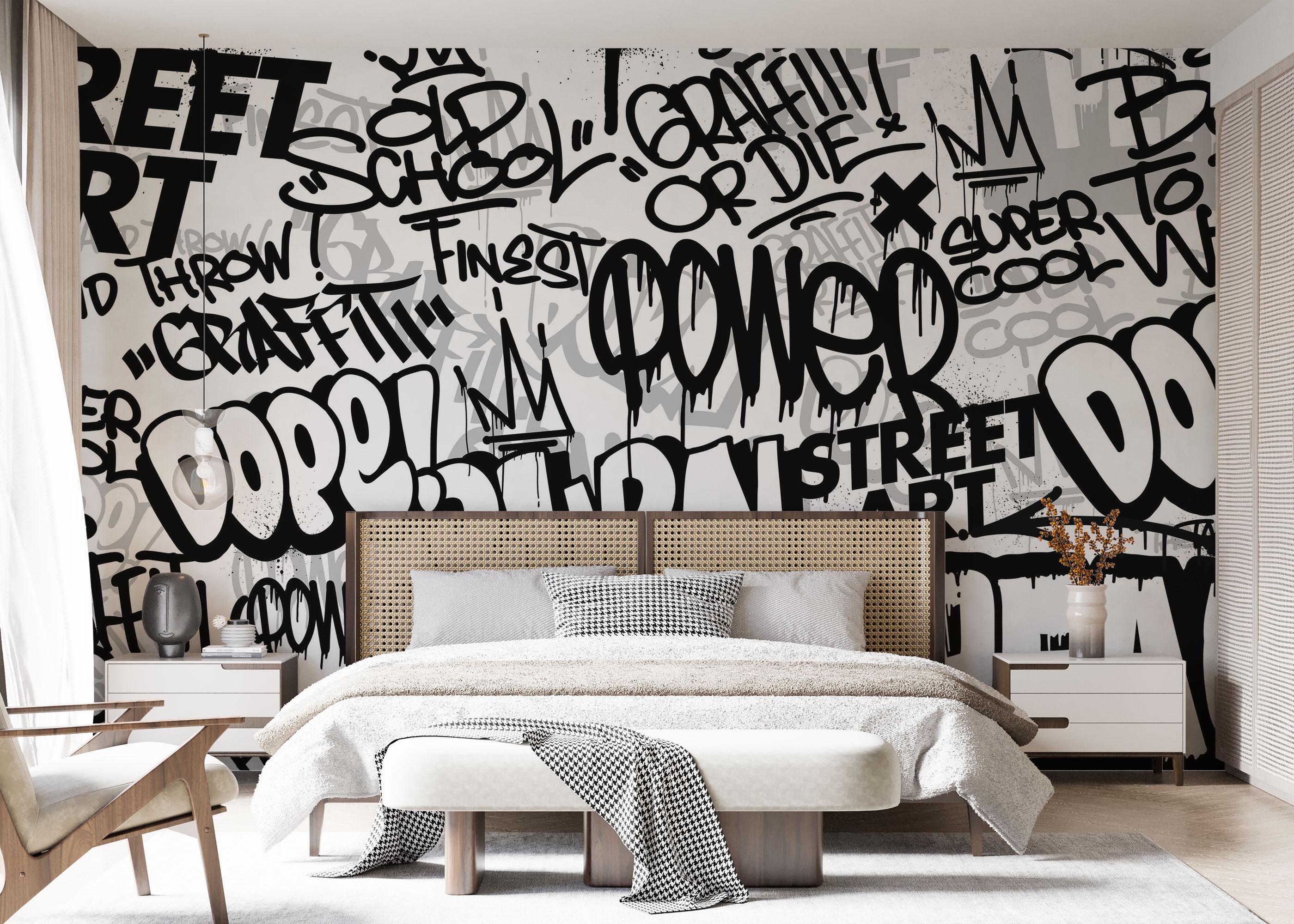 Fototapet Burn Graffiti Art mockup 7