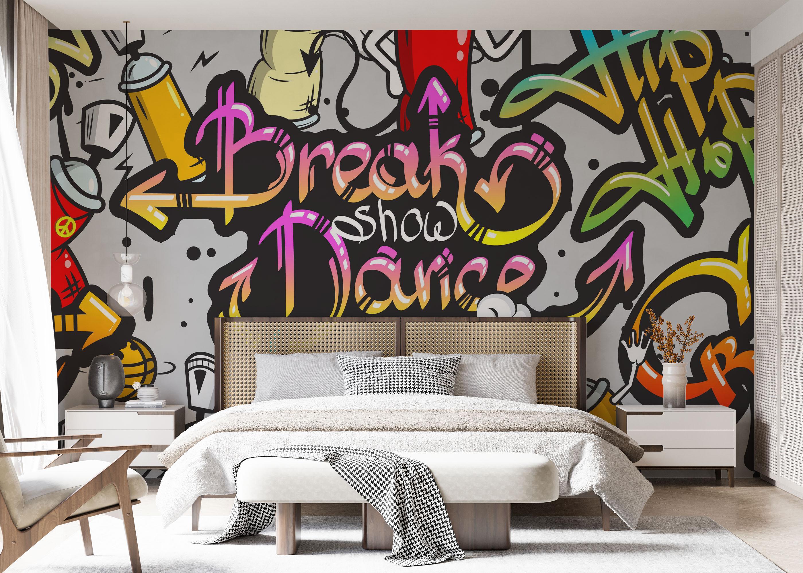 Fototapet Dance Graffiti mockup 7