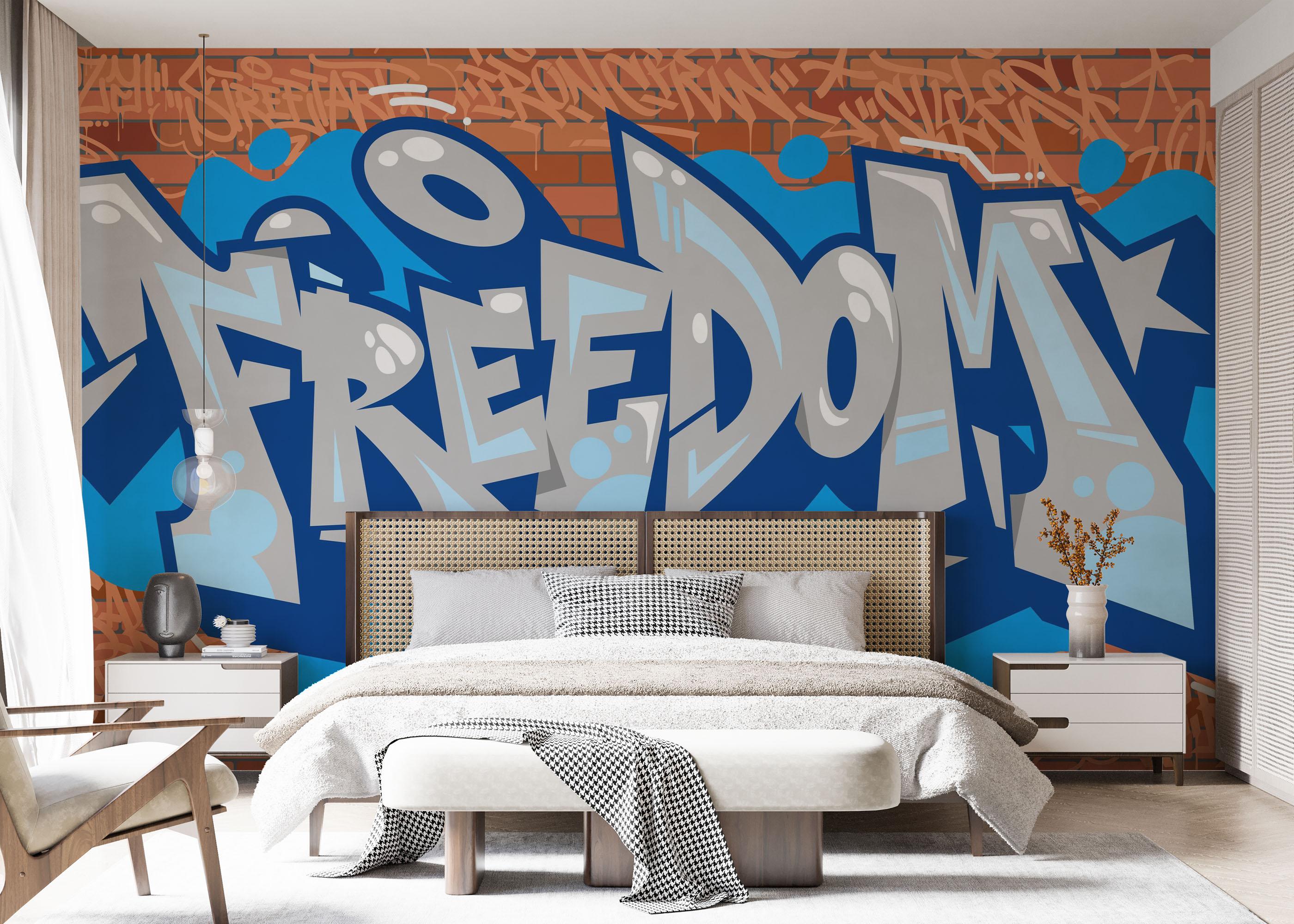 Fototapet Freedom Graffiti mockup 7