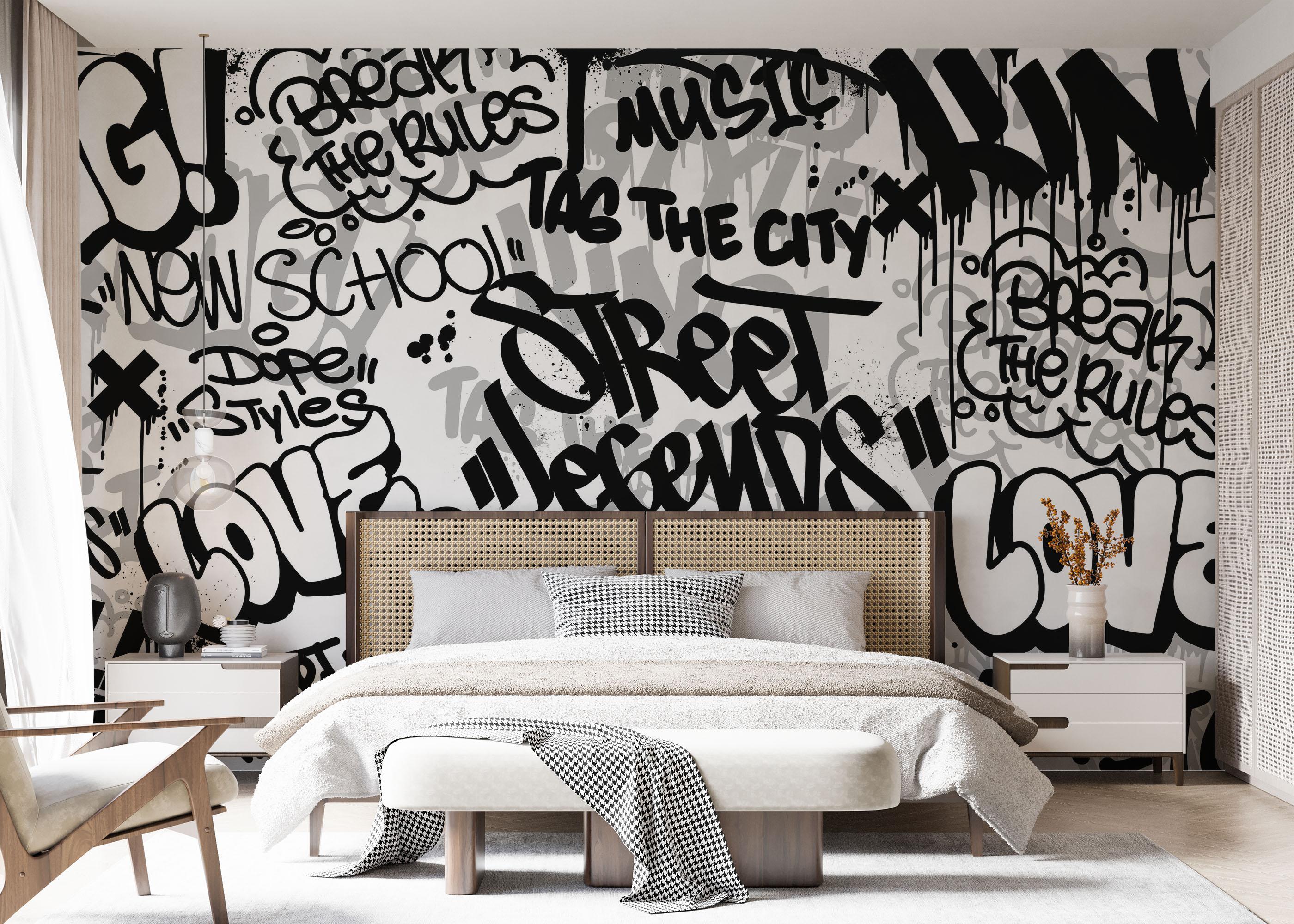 Fototapet Legends Graffiti mockup 7