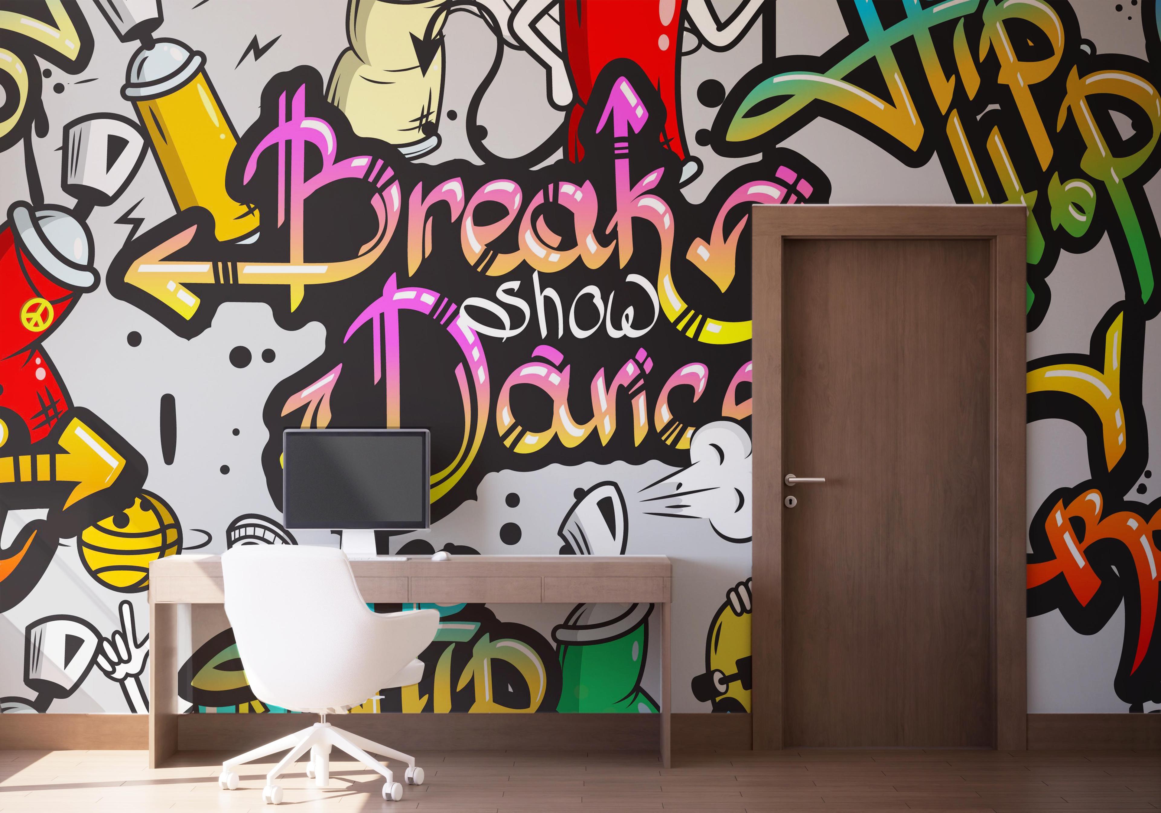 Fototapet Dance Graffiti mockup 1