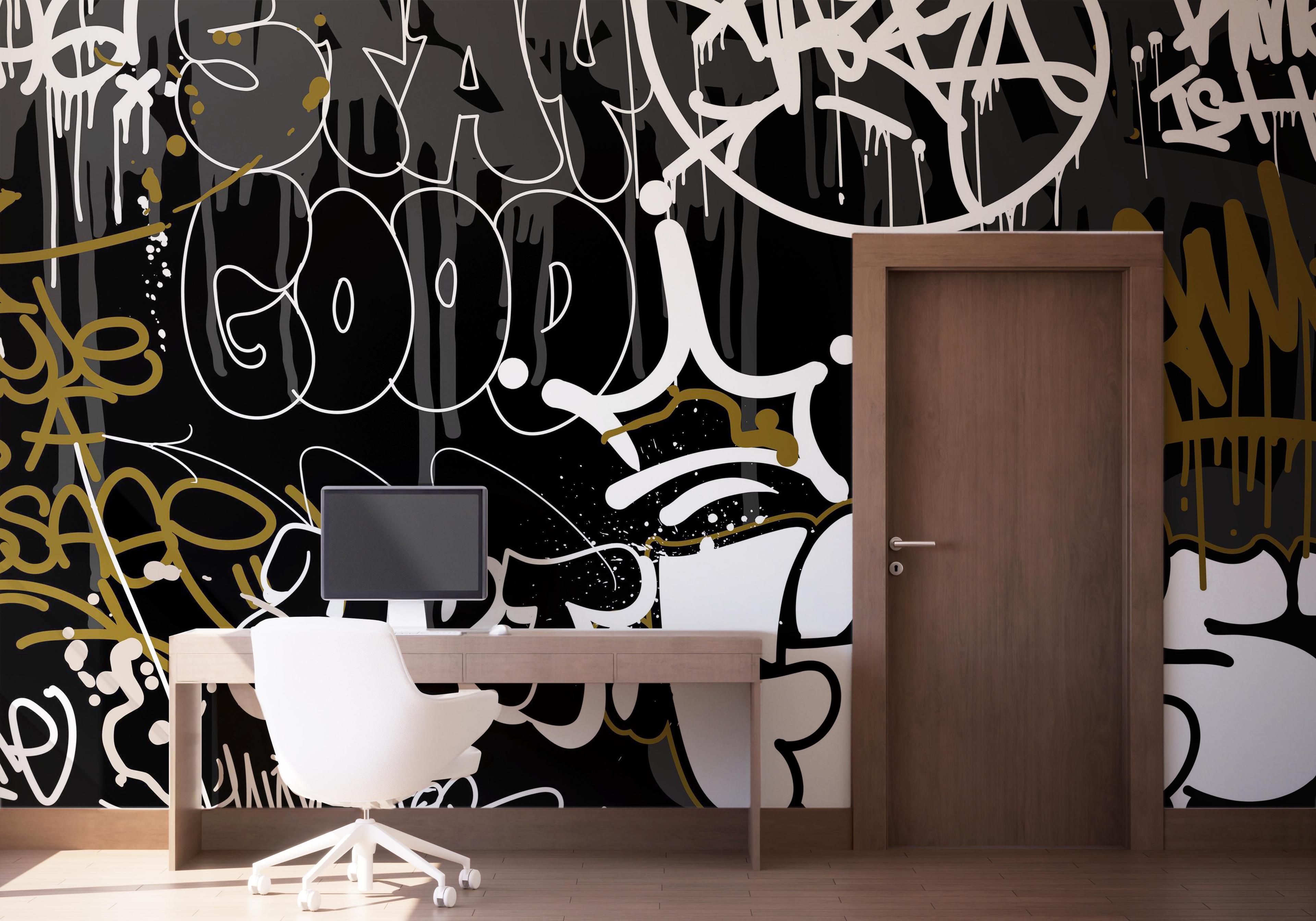 Fototapet Finest Graffiti mockup 1